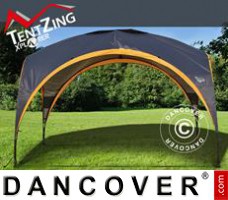 Campingzelt, TentZing®, 3,5x3,5m, orange/dunkelgrau