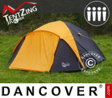 Campingzelt, TentZing® Igloo, 4 Personen, orange/dunkelgrau